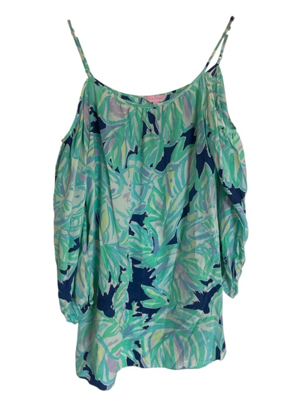 Lilly Pulitzer Cold Shoulder Silk Dress